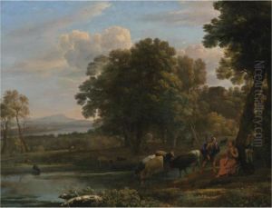 An Evening Landscape With Mercury And Battus