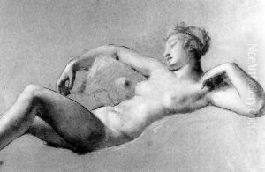 Female Nude Reclining by Pierre-Paul Prud'hon