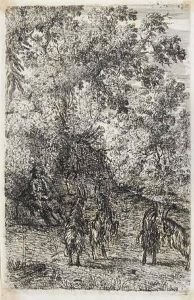 A Small, Mixed Group Of Landscapes by Claude Lorrain (Claude Gellee)