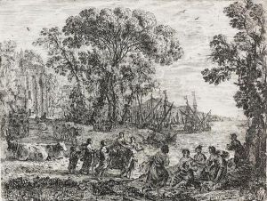 L'enlevement D'europe. by Claude Lorrain (Claude Gellee)
