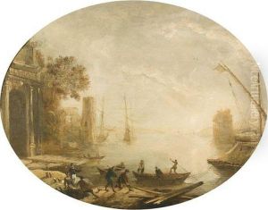 "port Au Soleil Levant". by Claude Lorrain (Claude Gellee)
