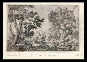 Landscape With Castle In The Distance by Claude Lorrain (Claude Gellee)