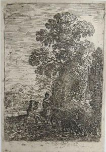 [<le Patre Et La Bergere>], S.d by Claude Lorrain (Claude Gellee)