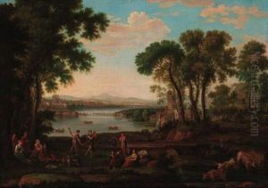 Figures Dancing In A Classical Landscape