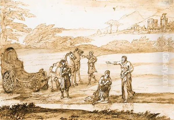 Saint Philip Baptizing The Eunuch Candice - view 1