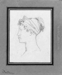 Portrait Empress Marie-Louise, seen in profile by Pierre-Paul Prud'hon