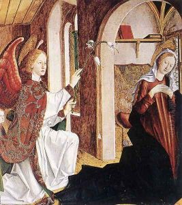 Annunciation 1465-70 by Michael Pacher
