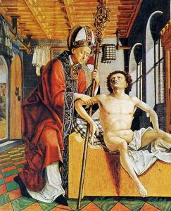 St. Augustine Freeing A Prisoner (outer panel of the Altar of the Four Latin Fathers)