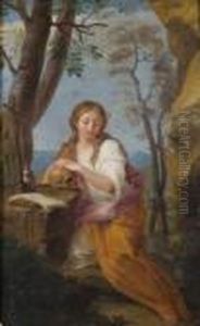 Marie Madeleine Au Desert. by Francois Lemoine (see Lemoyne)