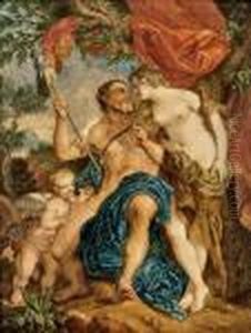 Herkules Und Omphale by Francois Lemoine (see Lemoyne)
