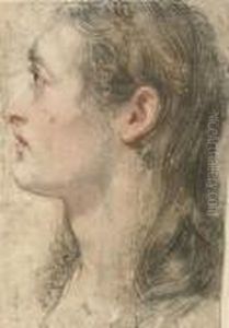 Head Of A Man In Profile To The Left Head Of A Man In Profile To The Left