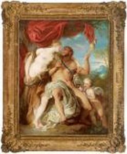 Herkules Und Omphale by Francois Lemoine (see Lemoyne)
