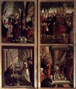 St Wolfgang Altarpiece Scenes from the Life of Christ 2 by Michael Pacher