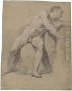 Seated Academy Nude Turning To The Right Seated Academy Nude Turning To The Right