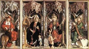 Altarpiece of the Church Fathers 2 by Michael Pacher