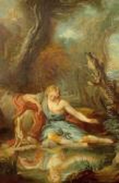 Narcissus by Francois Lemoine (see Lemoyne)