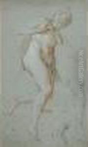Etude De Nu Feminin, Reprises Des Jambes Et D'une Main by Francois Lemoine (see Lemoyne)