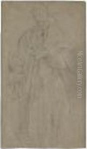 Standing Draped Figure Holding A Book