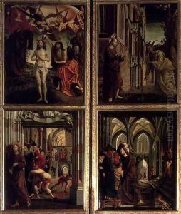 St Wolfgang Altarpiece Scenes from the Life of Christ by Michael Pacher