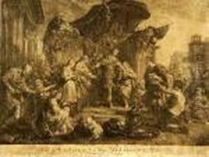 La Continenance Gravure De Scipion by Francois Lemoine (see Lemoyne)