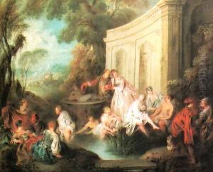Women Bathing by Jean-Baptiste Joseph Pater