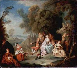 A Fete Champetre by Jean-Baptiste Joseph Pater