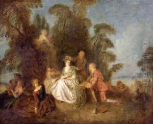 The Crowned Shepherdess (La Bergere Courronnee) by Jean-Baptiste Joseph Pater
