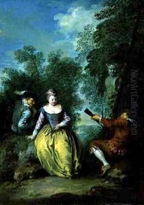 A Pastoral Concert, c.1725 by Jean-Baptiste Joseph Pater