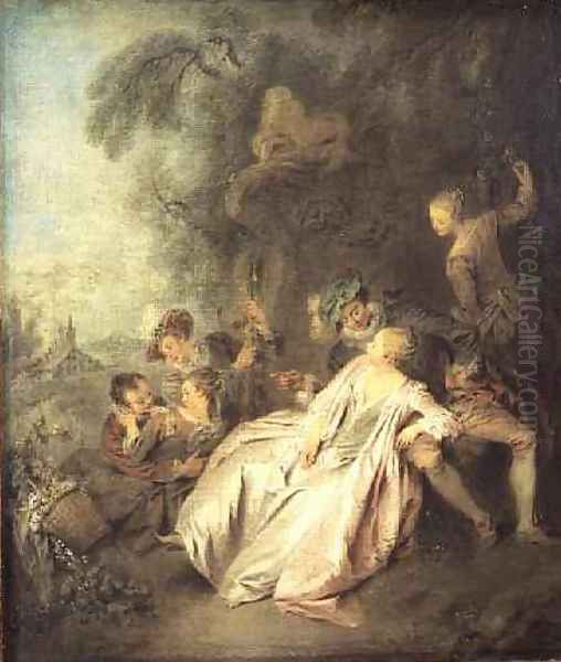 A Gallant Conversation, c.1728-30 - view 1