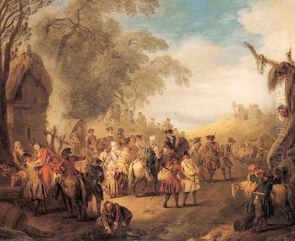 Stopping at an Inn 1728 - view 1