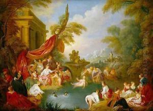 The Bathers by Jean-Baptiste Joseph Pater
