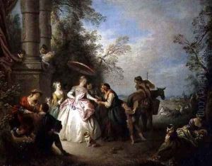 The Fortune Teller by Jean-Baptiste Joseph Pater