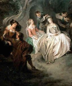 Fete Champetre detail, c.1730 by Jean-Baptiste Joseph Pater