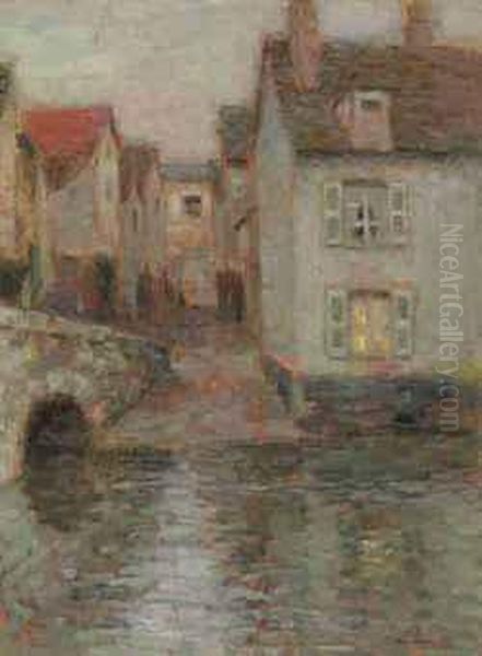 Le Pont, Crepuscule, Chartres - view 1