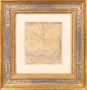 "maisons A Gerberoy" by Henri Eugene Augustin Le Sidaner