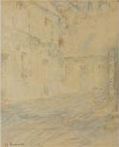Maisons A Gerberoy by Henri Eugene Augustin Le Sidaner