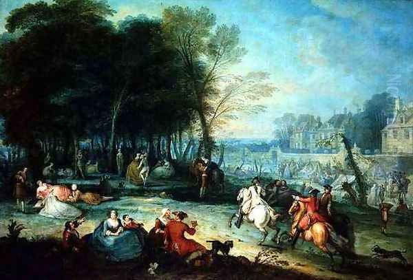 Fete Champetre with Soldiers Rejoicing, 1728 - view 1
