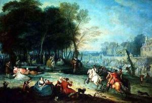 Fete Champetre with Soldiers Rejoicing, 1728 by Jean-Baptiste Joseph Pater