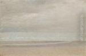 Voiliers Sur La Mer Dans Le Lointain by Henri Eugene Augustin Le Sidaner