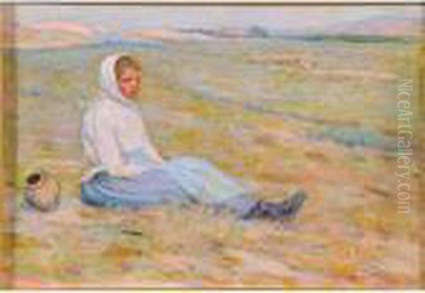 Jeune Bergere Dans Les Dunes De Camiers - view 1