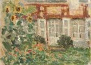 La Terrasse, Clair De Lune, Lago Maggiore by Henri Eugene Augustin Le Sidaner