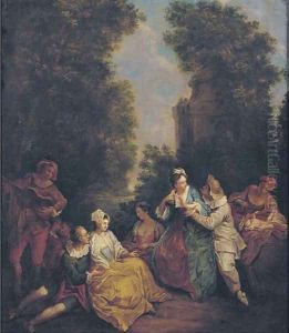 A fete champetre 4 by Jean-Baptiste Joseph Pater