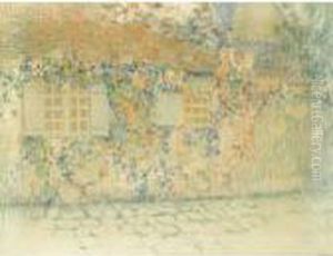 L'atelier, Gerberoy by Henri Eugene Augustin Le Sidaner