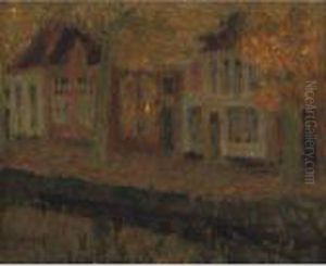 Canal A Bruges by Henri Eugene Augustin Le Sidaner