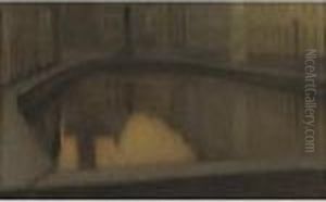 Canal A Bruges by Henri Eugene Augustin Le Sidaner