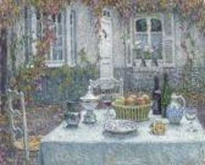 La Petite Table by Henri Eugene Augustin Le Sidaner