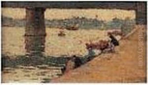 Pecheurs En Bord De Seine, Circa 1892-1893 Pecheurs En Bord De Seine, Circa 1892-1893