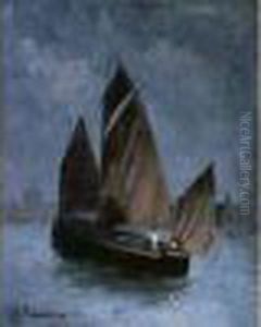 Le Voilier, Mer Du Nord, Vers 1882-1884 by Henri Eugene Augustin Le Sidaner