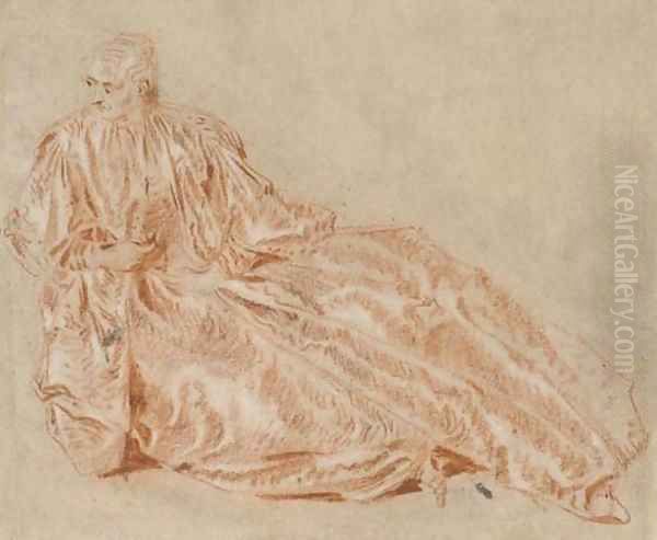 Study of a seated woman - view 1