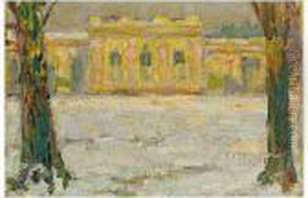 Le Trianon A Versailles Sous La Neige - view 1